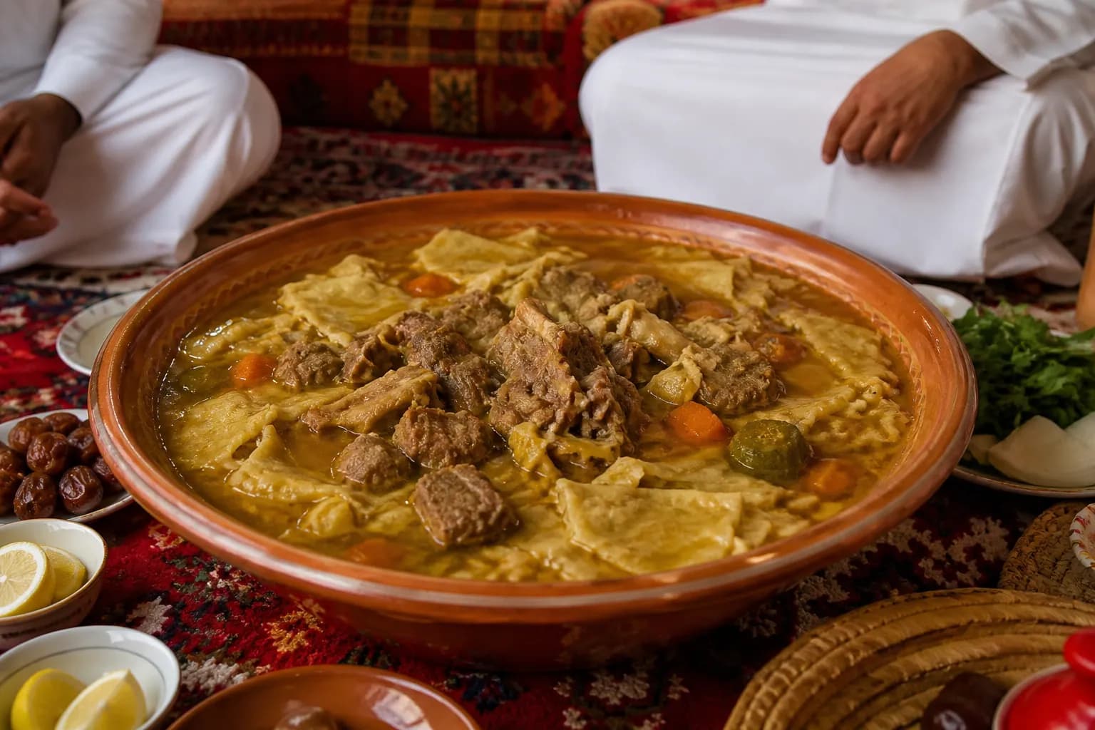 Traditional Saudi margoog stew