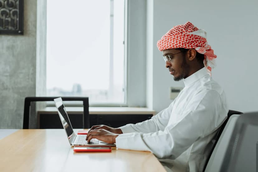 Professional office environment in Saudi Arabia